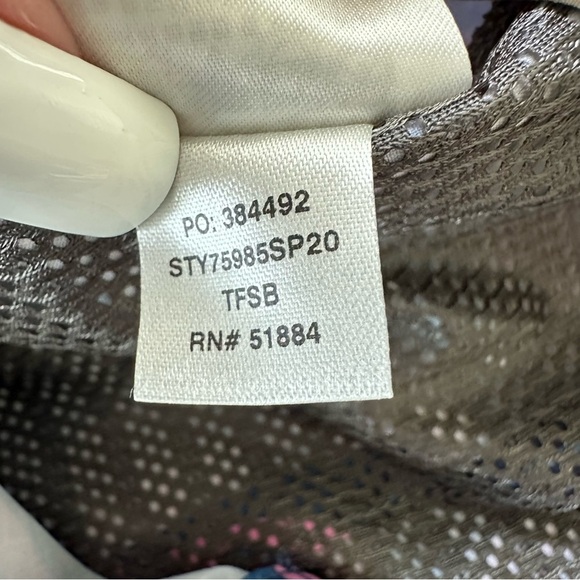 Patagonia Womens size 14 Stretch Hydropeak Boardshorts Swimwear Floral Blue - Picture 10 of 10